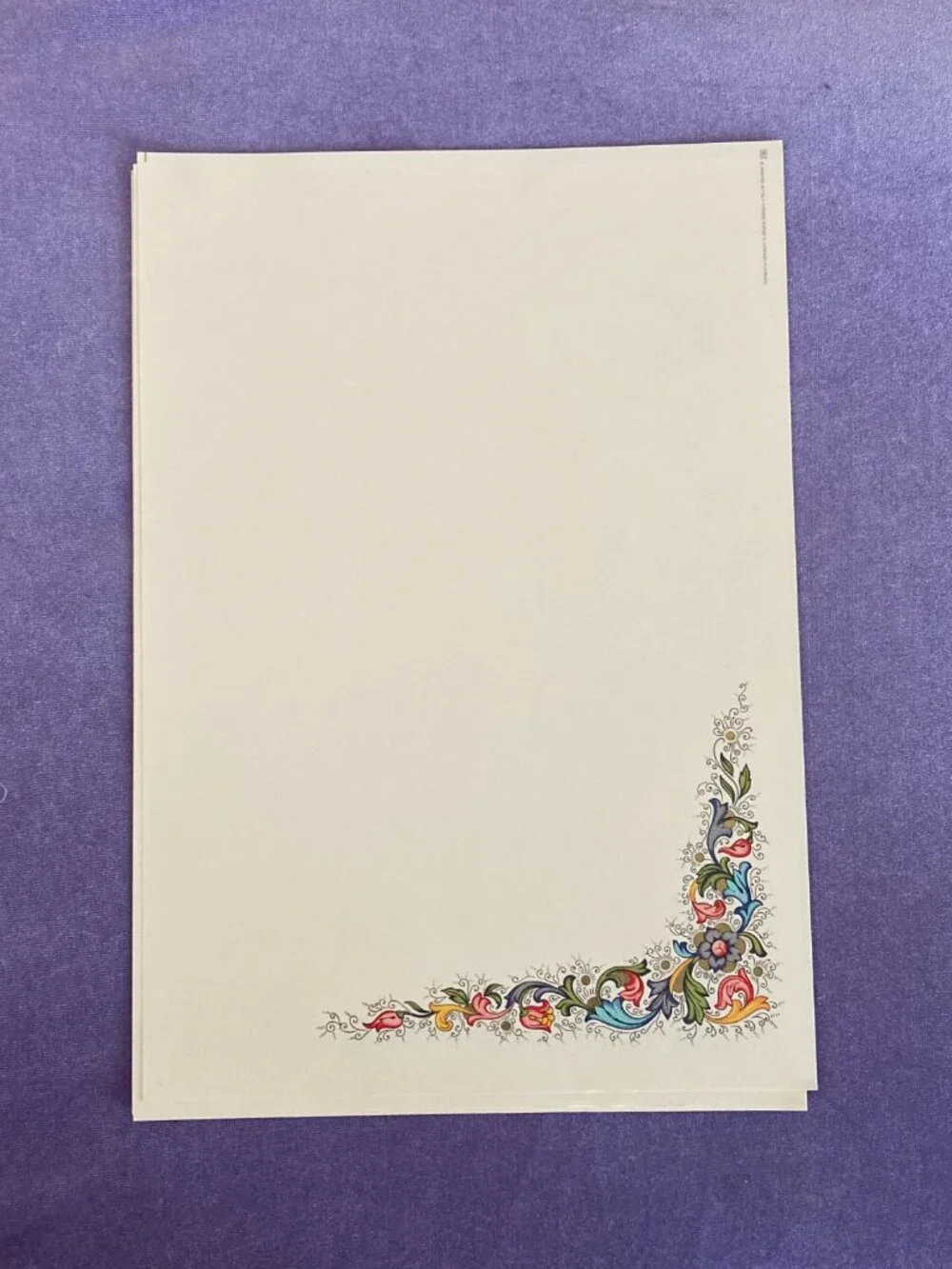Vintage Italian Florentine Stationery - 4 Sets